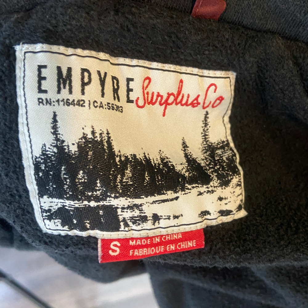 Empyre Burgundy Jacket Black Hoodie Combo (Men’s Small) - Picture 3 of 3